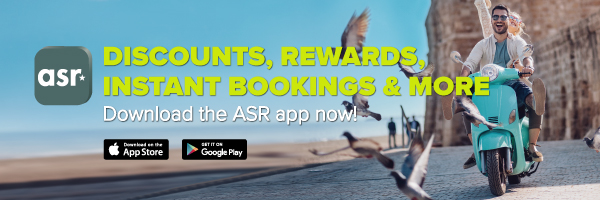 Discounts, rewards, instant bookings and more - download the ASR app now!