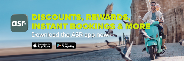 Download the ASR app now! Discounts, rewards, instant bookings and more - download the ASR app now!